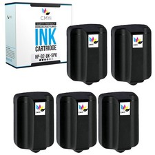 5PK CMYi Replacement HP 02 Black Cartridge for PhotoSmart 8200 8230 8238 8250 picture