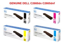 New Genuine Original Dell CMYK Toner Cartridge for C2660dn C2665dnf C2660 C2665 picture