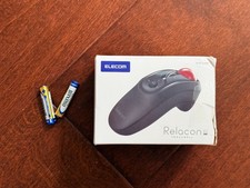 ELECOM Mouse Wireless w/Receiver Trackball Handy Type Relacon M-RT1DRBK picture