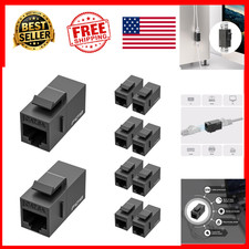 CAT6A RJ45 Keystone Coupler Female to Female 10-Pack 10G 500MHz Gold Plated picture