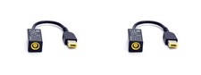 2-New Genuine Lenovo ThinkPad (Round to Slim Tip) Power Conversion Cable 0B47046 picture