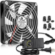 140mm x 25mm 110V 220V AC Powered Fan with Speed Controller for Cabinet picture