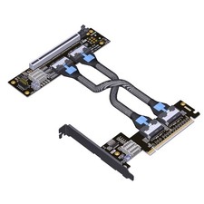ADT Link PCIe 4.0x16 MCIO graphics card split extension cable For SFF-TA-1016 picture