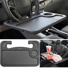 Multifunctional Car Steering Wheel Table Tray, Plastic, Black picture