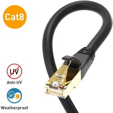 Unlimited CAT 8 Cat8 Double Shielded 40Gbps 2000MHz Ethernet Patch Cable US Lot picture