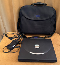 WORKING Vintage Dell Latitude Laptop & case C800 PP01X Vintage Gamer Windows XP picture