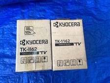 NEW Lot of 2, Genuine Kyocera TK-1162 Black Toner Cartridges picture