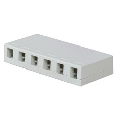 Legrand OnQ 6 Port Surface Mount Box RJ25 6p6c Telephone Insert White WP3506WH picture