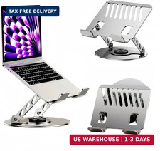 360° Rotatable Height-Adjustable All-Metal Dual-Bar Laptop Stand, Anti-Slip Heat picture