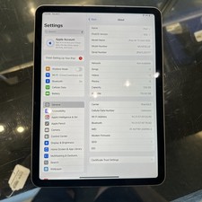 Apple iPad Air 11-inch (M2) A2903 128 GB, Wi-Fi + 5G, 11 in - Space Gray Clean  picture