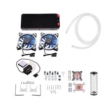 DIY 240mm Cooler CPU/GPU Block Pump Reservoir LED Fan Heat Sink Compputer Wat... picture
