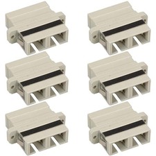 6 Pcs SC to SC Coupler Duplex Multi Mode Fiber Optic Optical Connector Adapter picture