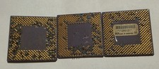 3x AMD Ceramic CPU Processor Gold Pin PGA Lot – Duron – Scrap Gold Recovery picture