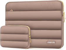 Puffy Laptop Sleeve for 17.3 Inch Dell XPS/HP Pavilion/Acer/Alienware, Brown Cas picture