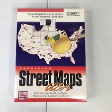 Swift Platinum - Street Maps USA - PC - New in box CD Rom Windows 95 picture
