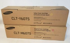 Lot of 2 Samsung CLT-Y607S Y607 Yellow & M607 Magenta picture