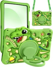 Cute Cartoon Silicone Cover Case for Samsung Galaxy Tab A9+ with Rotating Stand picture