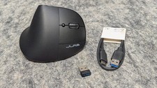 JLab JBuds Ergonomic Wireless Mouse Multi-Device Vertical Wireless Mouse  Black picture