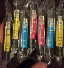GENUINE - EPSON 220 COLOR INK CARTRIDGES - Lot Of 7 picture