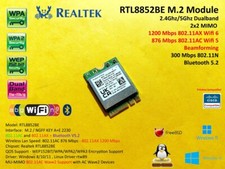 RTL8852BE NGFF M.2 KEY A+E 2230 802.11AC/AX WIFI 6 WiFi + Bluetooth 5.2 AX1800 picture