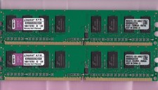 2GB 2x1GB KINGSTON KVR800D2K2/2GR PC2-6400 DDR2-800 PROMOS DESKTOP Memory Kit picture
