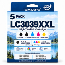 LC3039 LC3037 XXL Ink Cartridges Ultra High-Yield Replacement for Brother(5Pack) picture