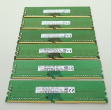 Lot of 6x SK Hynix 8GB 1Rx8 PC4-2400T DDR4 UDIMM Desktop RAM picture