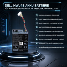 Dell NWJ48 0NWJ48 Y2RV2 0Y2RV2 Battery for VXV570F DP4400 NX3340 picture