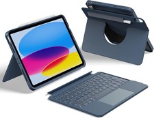 Detachable Keyboard Case for iPad A16 / 11th Gen / 10th Gen with 360° Rotating T picture