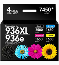 936XL/936e Compatible Ink for HP OfficeJet 9110 4-Pack BK C M Y High Yield picture