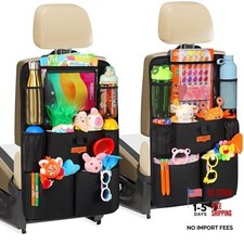 Upgraded Car Seat Organizer with 11 2pcs Black - Car Organizer and Storage picture