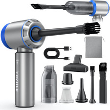 2-in-1 Cordless Air Duster 9000mAh Compressed Mini Car Vacuum Dust Blower picture