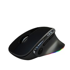 DOEL Wireless Ergonomic Fast Gaming Mouse 2.4G 1 USB 2 BT Connection RGB On/Off picture