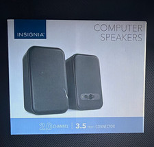 Insignia NS-PCSB2 (NSPCS B2) 2.0 Wired USB/3.5mm Computer Speakers Black picture