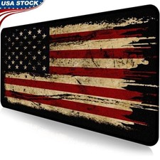 American Antique Flag Extended Mouse Pad Waterproof Non-Slip Durable Design New picture