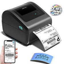 Bluetooth Shipping Label Printer 4x6 - D450BT Thermal Label Printer for Shipp... picture