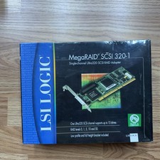 LSI Logic MegaRAID SCSI 320-1 Ultra320 RAID Adapter PCI Card New Sealed Box picture