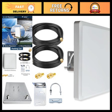 Dual Band Outdoor Directional Antenna 2.4G 5GHz 5.8G MIMO Pole Mount w/ 9.8ft Ca picture