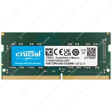 Crucial 4GB DDR4 2400 MHz PC4-19200 1Rx8 SODIMM Laptop Memory RAM (CT4G4SFS824A) picture