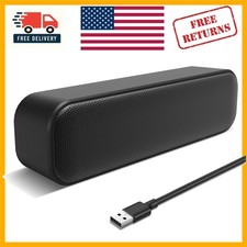 High-Quality USB Computer Soundbar with Deep Bass - Plug & Play Mini Speaker picture