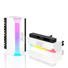 EZDIY-FAB ATX 24-pin 90 Degree Power Connector Adapter 5V 3 Pin ARGB Rainbow Fem picture