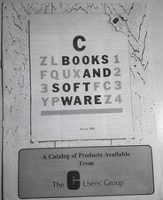 C Books and Software, Spring 1989 - A Catalog of products from C Users' Group picture