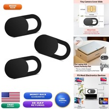 Yilador Webcam Cover 3 Pack, 0.03 Inch Ultra Thin Laptop Camera Cover Slide picture
