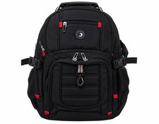 SHRRADOO Extra Large 50L Travel Laptop Backpack USB Charging Port Black picture