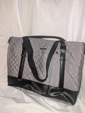  Kroser Laptop bag, black trim faux leather and quilted grey. 2 scuffs on the bo picture