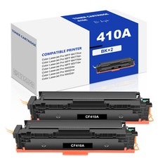 2-Pack CF410A Black Toner with Chip for HP 410A LaserJet Pro M452dn MFP M377dw picture