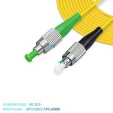 5Pcs 1m 2m 3m 5m FC/APC to FC/UPC Single Mode OS2 Simplex Fiber Optic Patch Cord picture