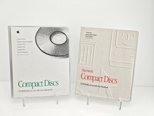 2 x Vintage Apple 90s Macintosh Mac Compact Discs CD-ROM Organizer Software Case picture