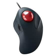PORLEI TM552 Wired Trackball Mouse Red USB New picture