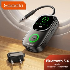 Toocki Bluetooth 5.4 Audio Reciever Transmitter 2 In 1 Adapter for TV Earphones picture